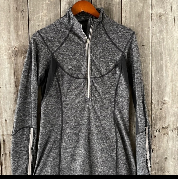 lululemon athletica Tops Lululemon Gray Knarled Quarter Zip